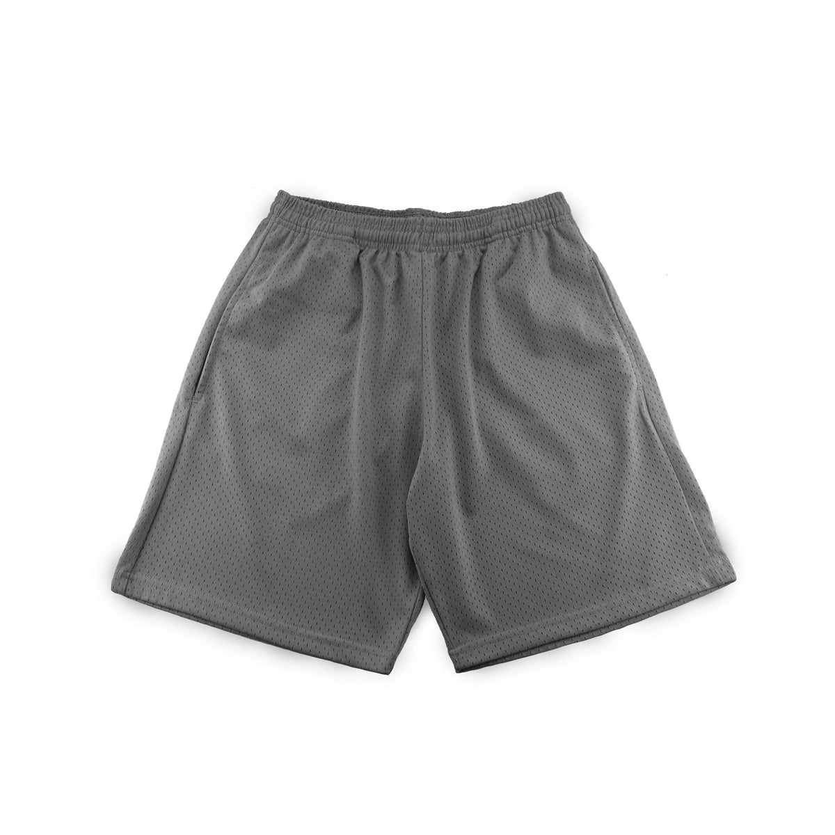 The 24 Blank Mesh Shorts in Grey