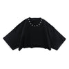 ''ANONYMOUS'' CROP TOP - BLACK