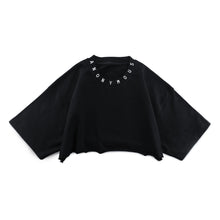  ''ANONYMOUS'' CROP TOP - BLACK