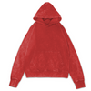 STONE WASHED HOODIE - RED