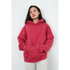 STONE WASHED HOODIE - RED